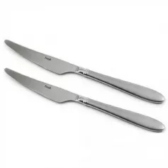 Набор ножей столовых мат + глянец "САМБА" 2шт/уп (арт.09041-2/DK)