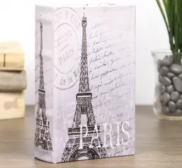 Шкатулка-книга "Эйфелева башня. Париж" 17х11х5 см, дерево, кожзам 2682241