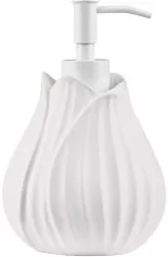 Дозатор для жидкого мыла Fleur, 10х10х17 см., цвет белый