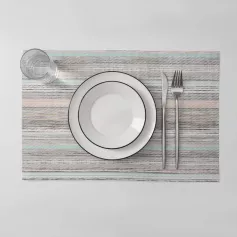 Салфетка кухонная "Дождь" 45х30 см, цвет бирюзово-серый 3930644