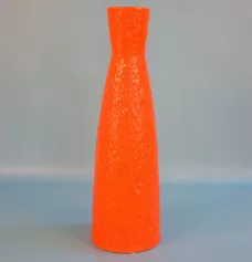 Ваза Eronqe (большая), оранжевый, керамика, 13х13х38 см (арт. 514361)