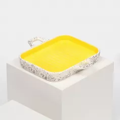 Форма для запекания "Персия" 19,5х18х3 см, желтая 9498120