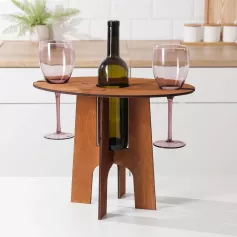 Столик-поднос для вина и двух бокалов, 40х25х30 см 6924720
