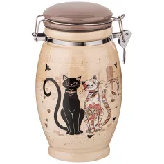Емкость для сыпучих продуктов "Парижские коты" 1100 мл, 20 см (кор=18шт.) (арт.358-1725)